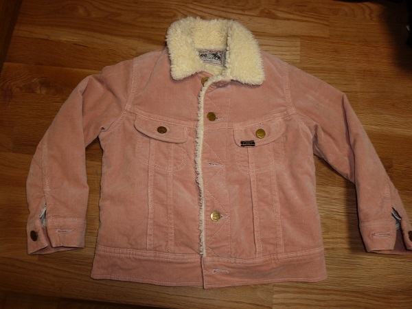 BOA STORM RIDER CORDUROY Lee リー 裏ボア コーディロイ ジャンパー 120サイズ ピンクベージュ色 定価11880円拍卖