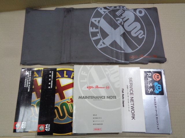 アルファロメオ 147 937AB 取扱説明書 車検証ケース 純正 【送料無料】 拍卖