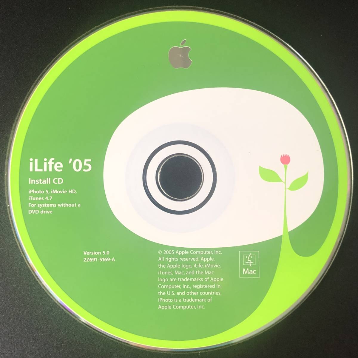 Apple iLife ’05 Install CD (Mac/Version 5.0/2Z691-5169-A/2005年/レトロ/JUNK)拍卖