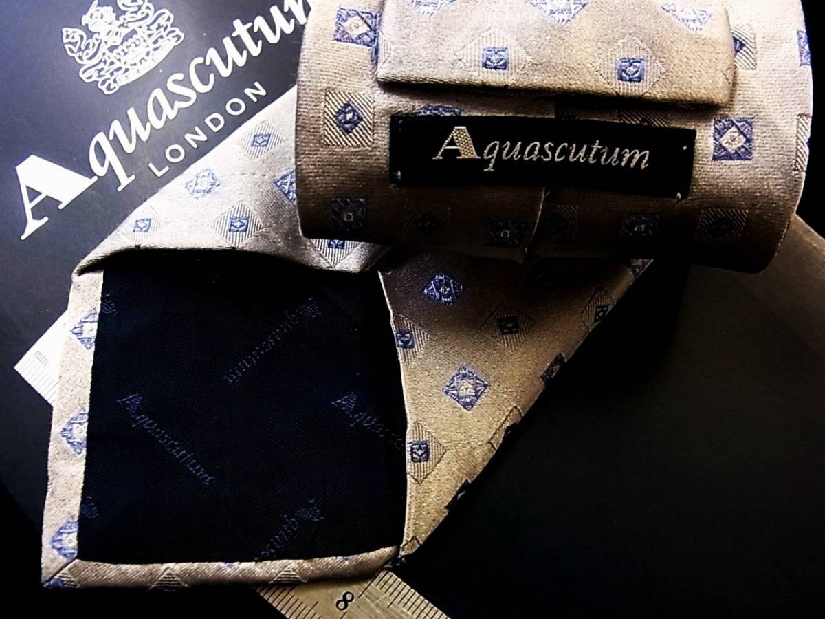●美品●SALE0787 アクアスキュータム ネクタイ●拍卖