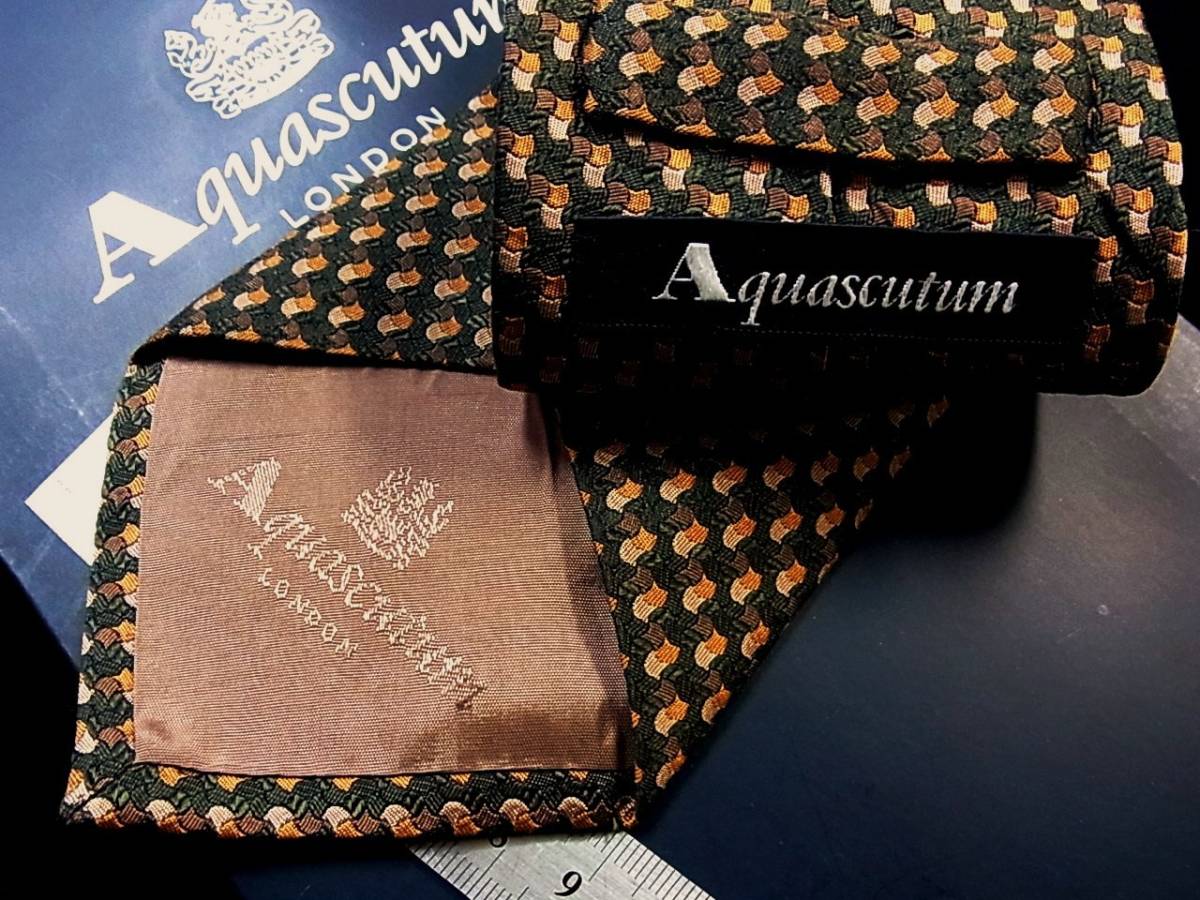 ●美品●SALE1145 アクアスキュータム ネクタイ●拍卖