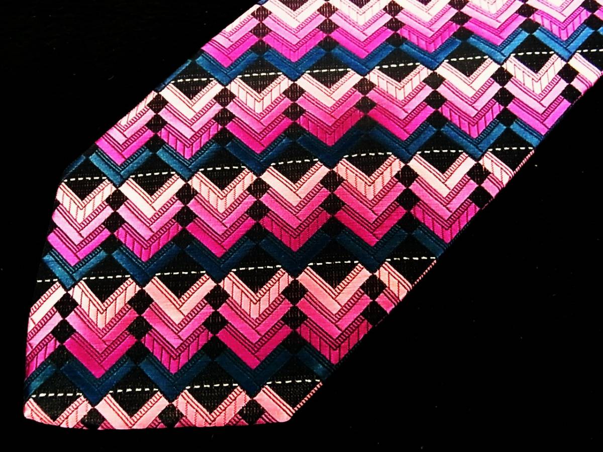 ●美品●SALE4679ミッソーニ【色の魔術師☆MISSONI】ネクタイ●拍卖