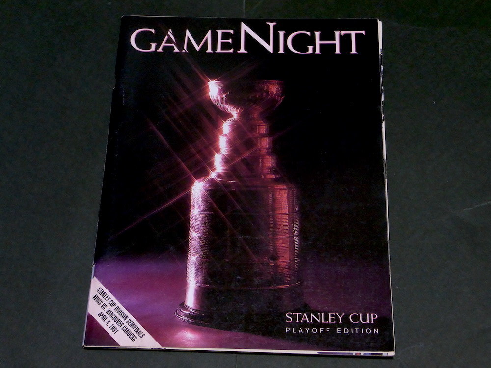 NHL Game Night Los Angeles Kings vs Vancouver Stanley Cup Playoff April 4 1991 Official Game Magazine オフィシャル プログラム拍卖