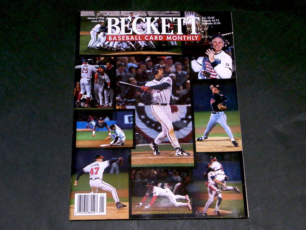 MLB Beckett Baseball Card Monthly Magazine 1996年 1月号 #130 Braves ヴィンテージ カード拍卖