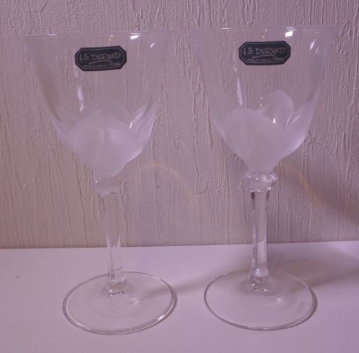 格安 ワイングラス F.G.DURAND KAMAY GALLERY ワイン お酒 2客 未使用 20230219 obrstk 202 0219拍卖