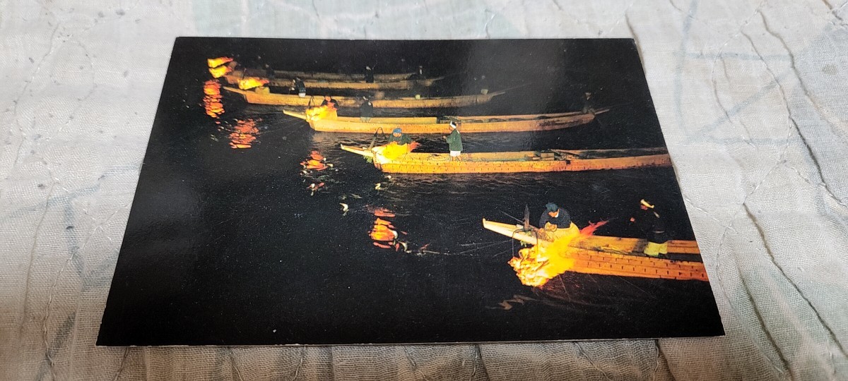 0679 絵葉書 岐阜 長良川鵜飼総がらみ拍卖