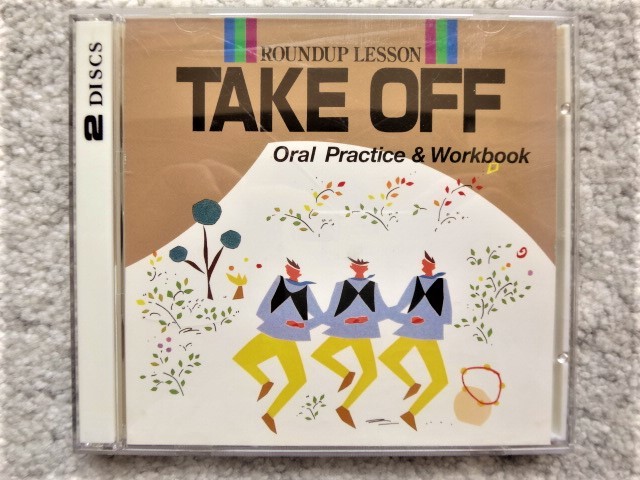 B【 AEON Roundup Lesson TAKE OFF Oral Practice & Workbook 2枚組CD 】CDは4枚まで送料198円拍卖
