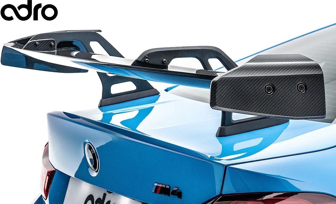 【M’s】 F82 BMW M4 (2014y-2020y) adro アドロ スワンネック AT-R ウイング // カーボン CARBOM エアロ パーツ カスタム A14A10-1511拍卖