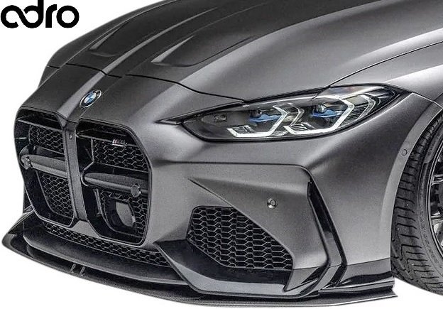 【M’s】 BMW G8X G80 M3 G82 M4 クーペ (2020y-) adro アドロ V1 フロントバンパー + フロントリップ (セット) A14A11-2101 A14A11-1201拍卖