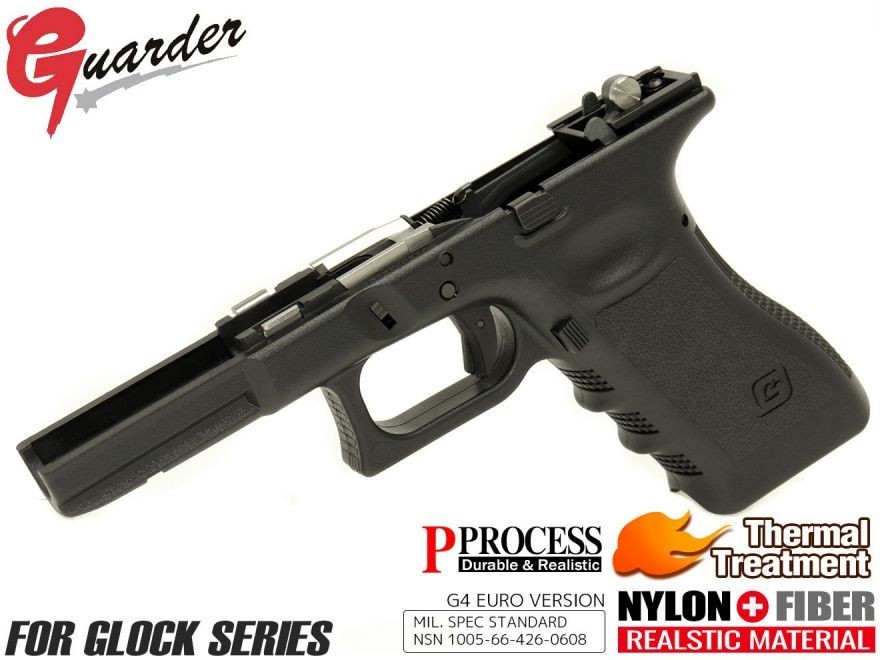 GLK-168(G)BK GUARDER 2019Ver Gen3 GLOCK フレームコンプリートセット G4 style マルイ GBB G17/G22/G34 用 GLOCK-168(G)BK拍卖