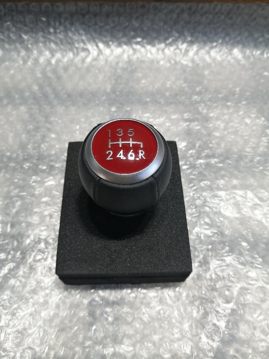 SUBARU WRX STI 本革巻き スバル純正 6MT 本革巻き レッド 新車外し VAB GDB STI GVB GRB ⑨拍卖