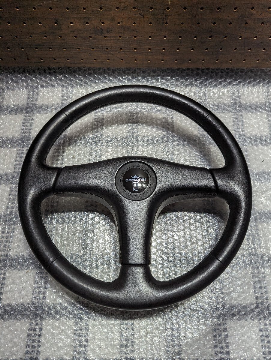 PERSONAL パーソナル 本革 ステアリング ハンドル 美品 希少 当時物拍卖