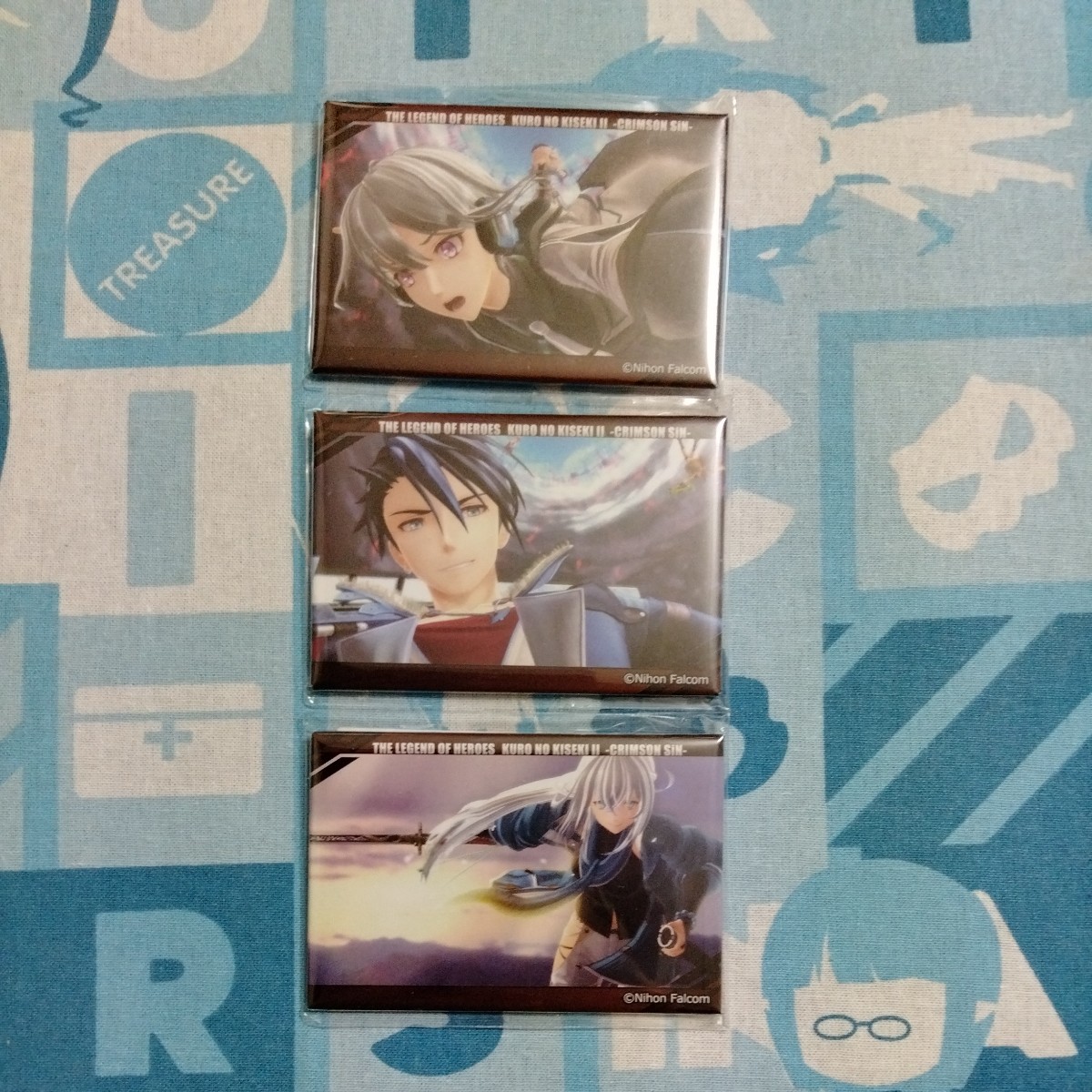 英雄伝説 黎の軌跡II CRIMSON SiN オンラインくじ OPムービー 缶バッジ C-9 シズナ C-13 ヴァン C-14 カトル 未開封新品 非売品 ファルコム拍卖