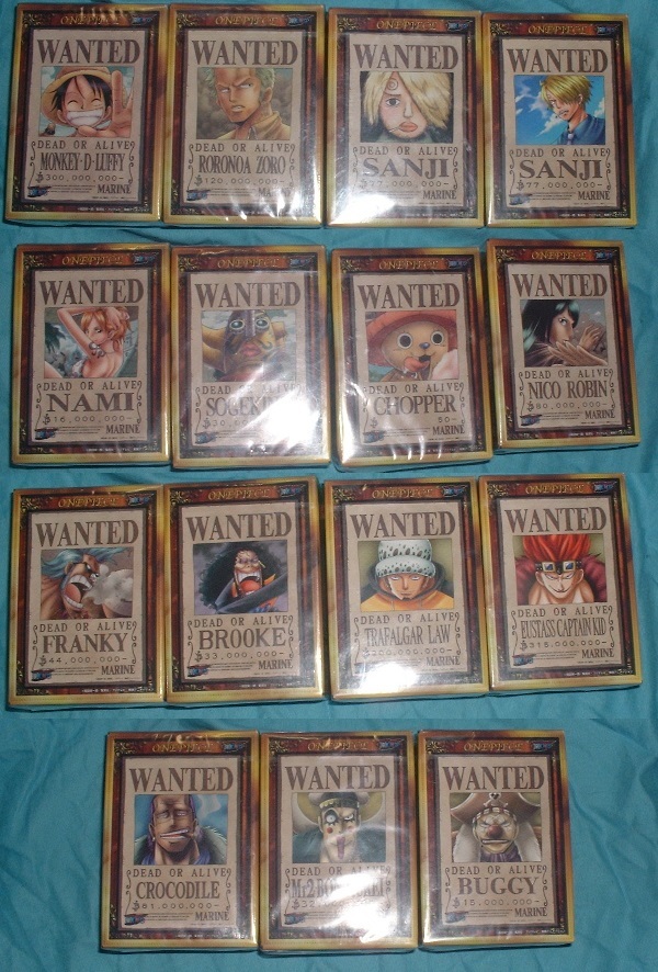 ワンピース 手配書パズル 15種セット拍卖