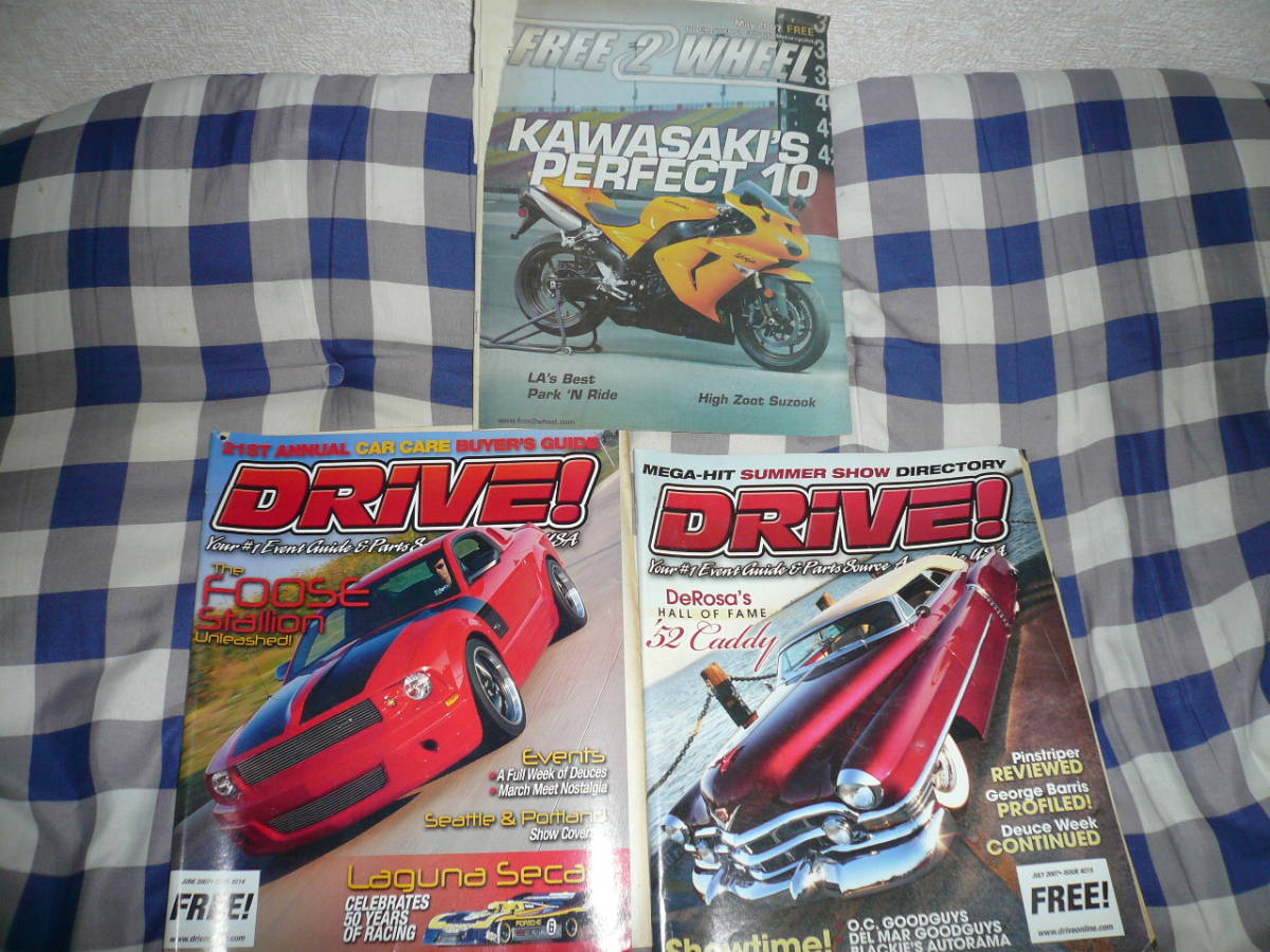 DRIVE! 2冊 FREE2WHEEL 1冊 3冊 セット 当時物希少素人長期保管品拍卖