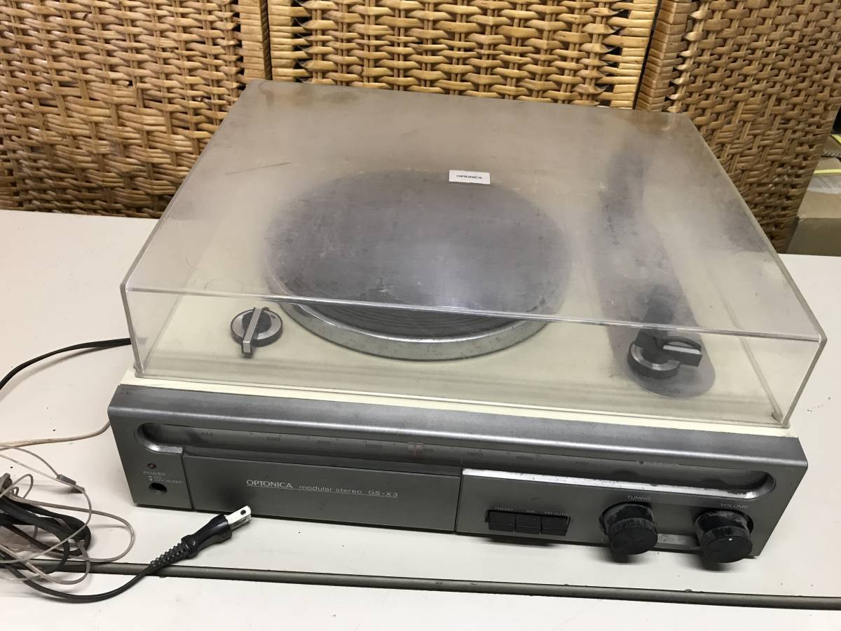 ◎ヤYS1978★通電未確認ジャンク アンティーク OPTONICA モジュラーステレオ GS-X3 SEIWA シャープ 中古品 ECM拍卖