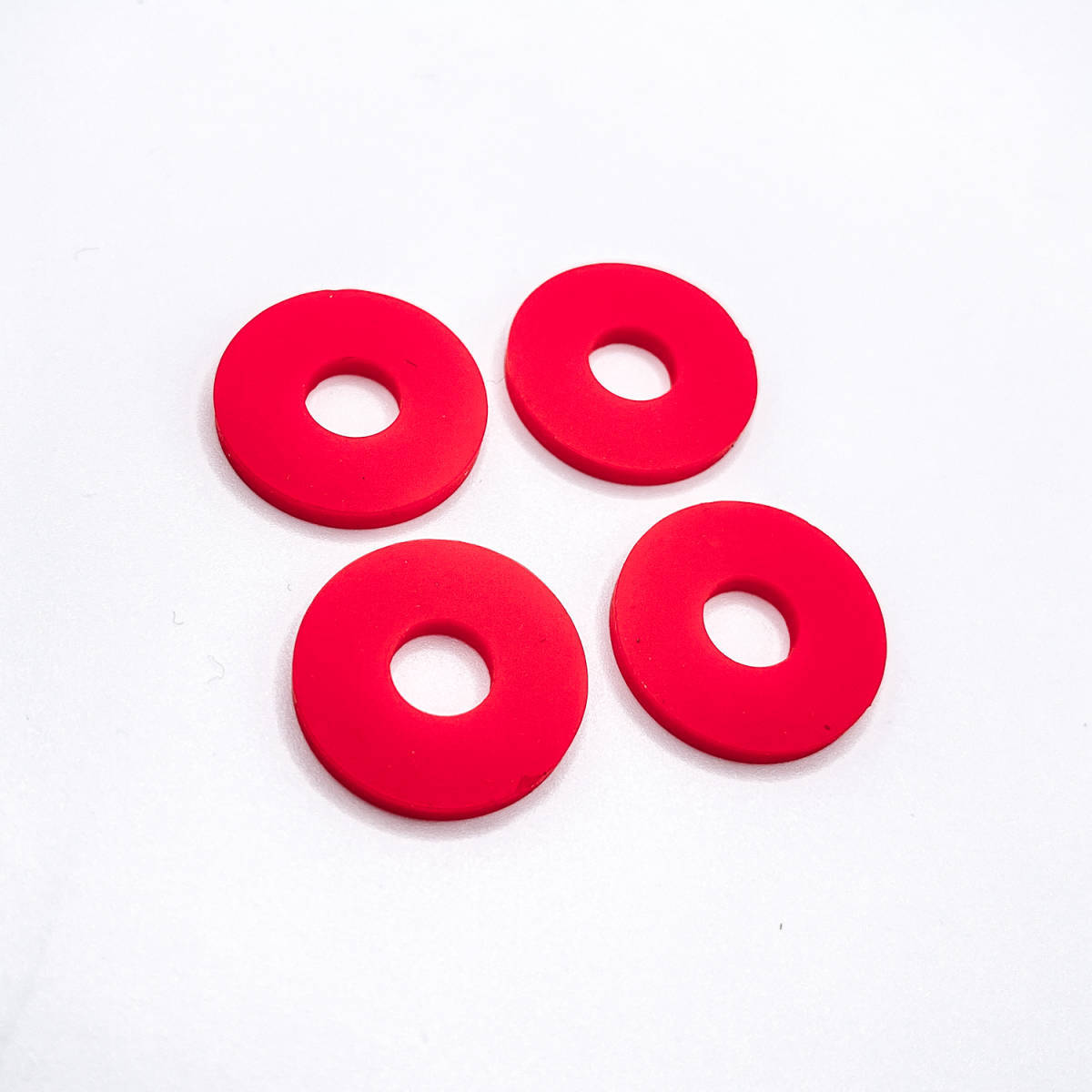 G077 ラバータイプ ストラップロック 4個入 レッド拍卖