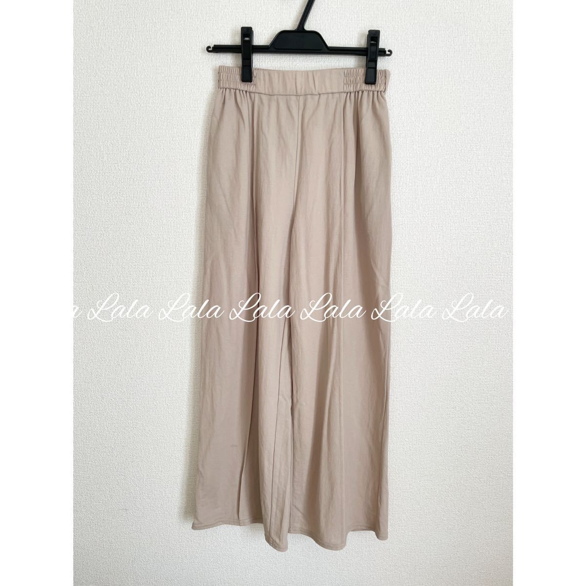 LAKOLE ラコレ ワイドパンツ パンツ ボトム ベージュ レディース ボトム拍卖