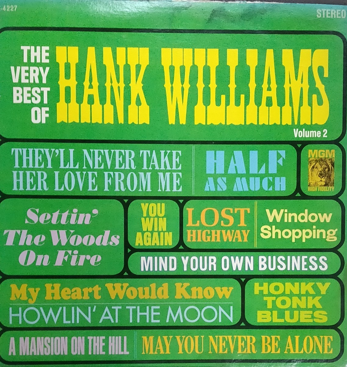 US Hank Williams The Best Of Hank Williams Volume 2拍卖