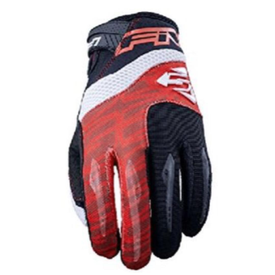 (2248)ファイブ MXF2 レッドホワイト(L)バイクグローブ 【新品・未使用】拍卖