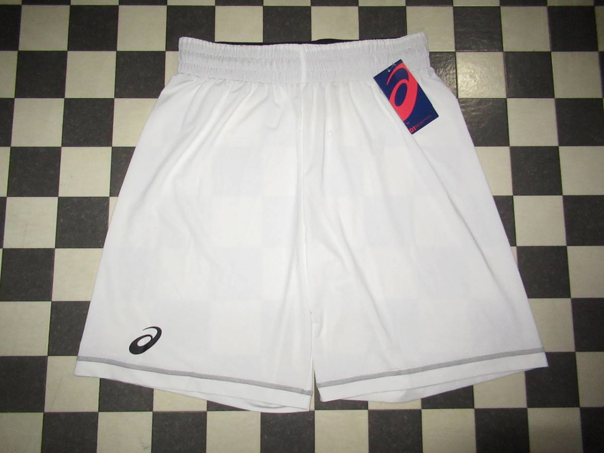 ★アシックス★新品 L 白 プラクティスシャツカラーパンツ 2WAYストレッチ搭載拍卖