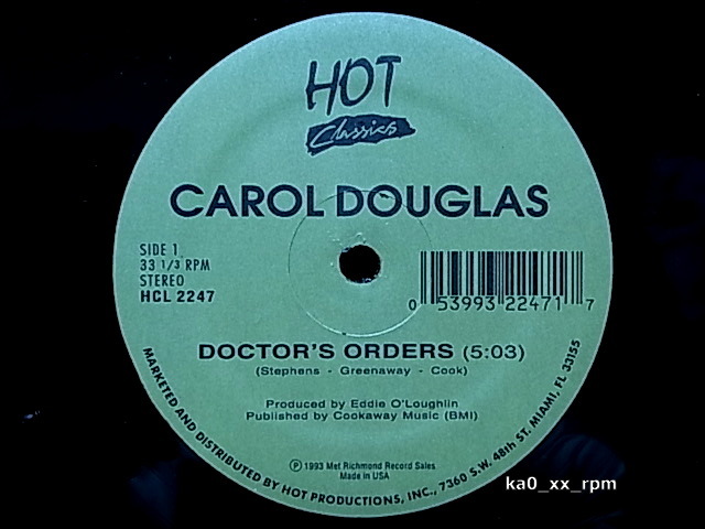★☆Carol Douglas「Doctor's Orders / Midnight Love Affair」☆★5点以上で送料無料!!!拍卖