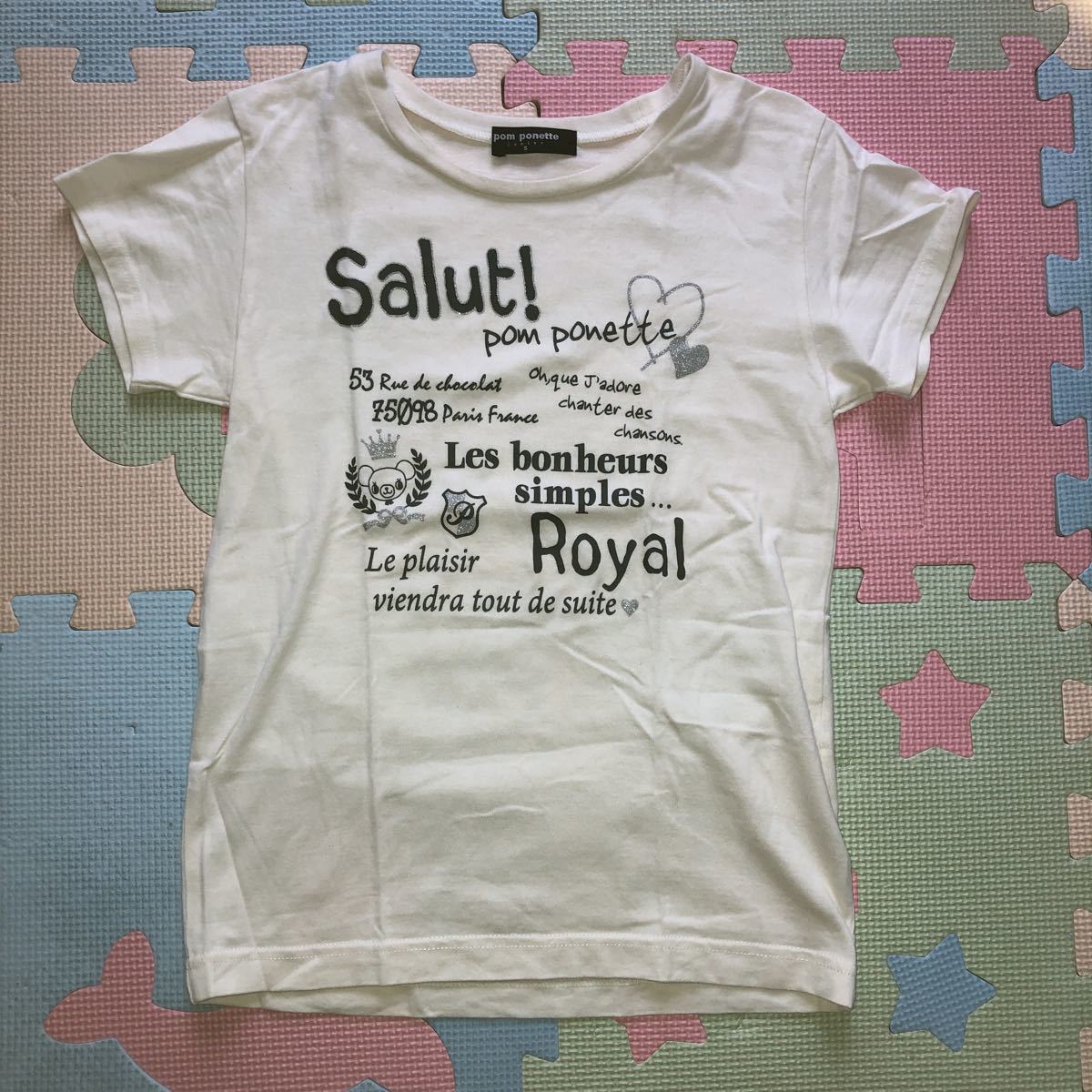 【新品即決】ポンポネット女の子用半袖TシャツS140cm トップス拍卖