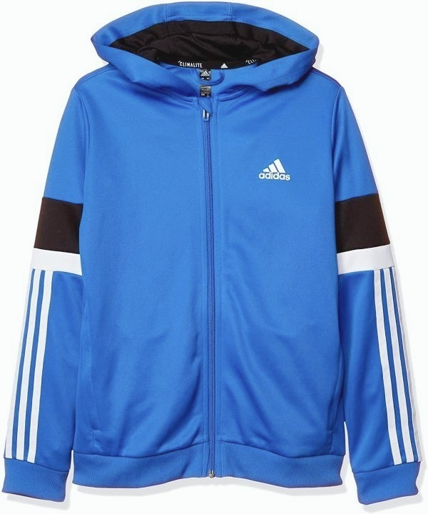 新品160 アディダスadidas スウェットパーカー ジュニア TRN ライトスウェット フルジップフーディー FTK17拍卖