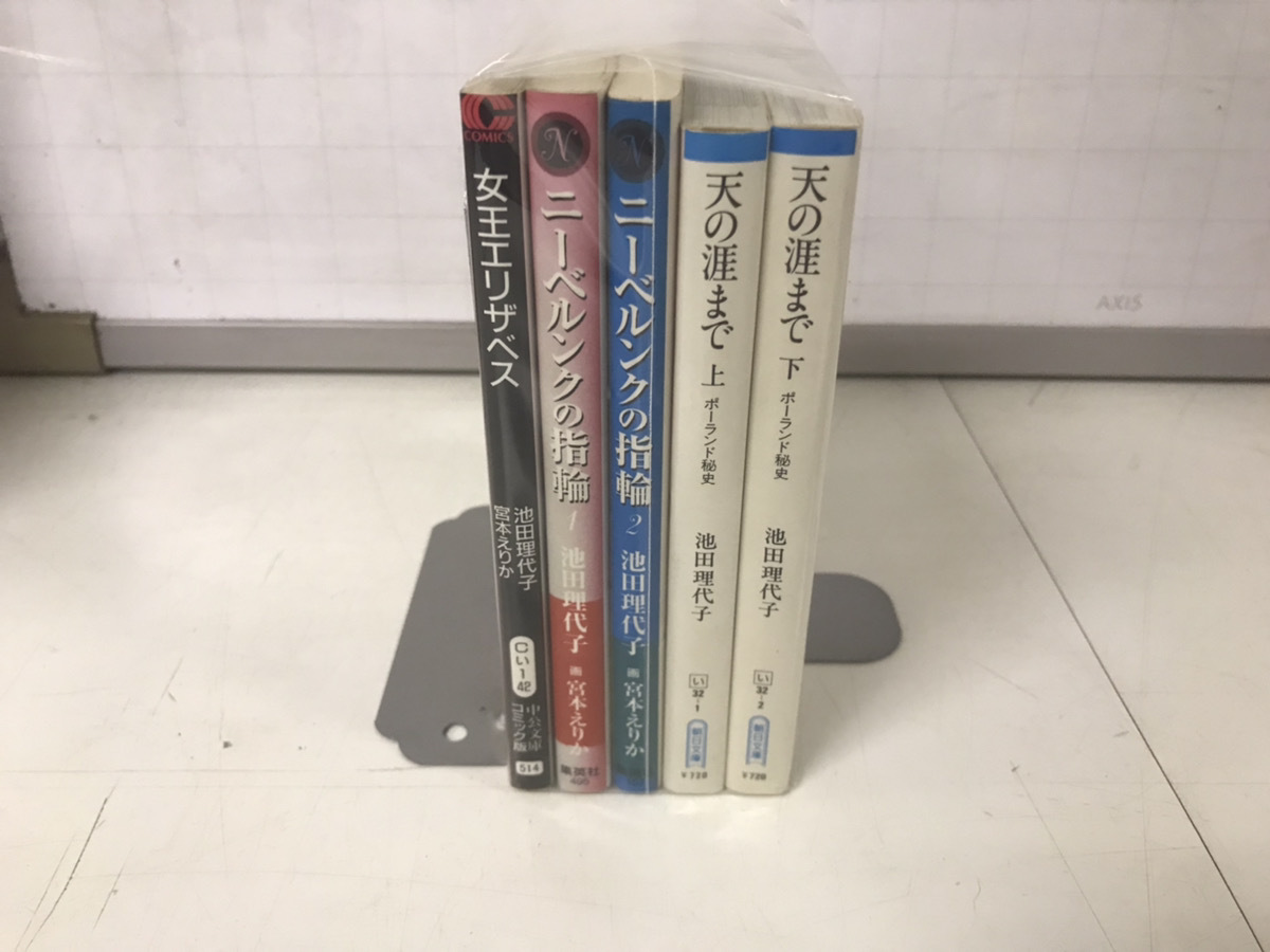 計5冊 文庫版 天の涯まで ポーランド秘史 全2巻+ニーベルンクの指輪 1-2巻+女王エリザベス 池田理代子 送料520円拍卖