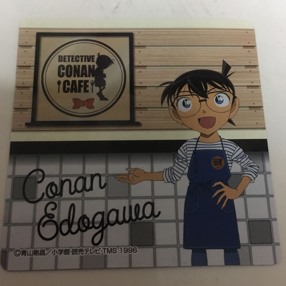 名探偵コナン コナンカフェくじmini D賞 マグネットシート & 予約特典ステッカー&コースター★江戸川 コナン★ ☆即決のみ☆拍卖
