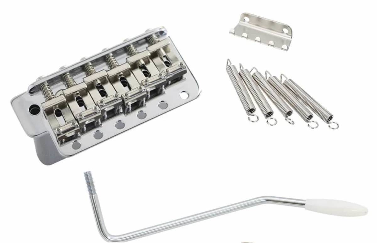 SCUD シンクロナイズドトレモロユニット ブリッジ クローム STB-113C 11.3mmピッチ ビス・1.27mm レンチ付き拍卖