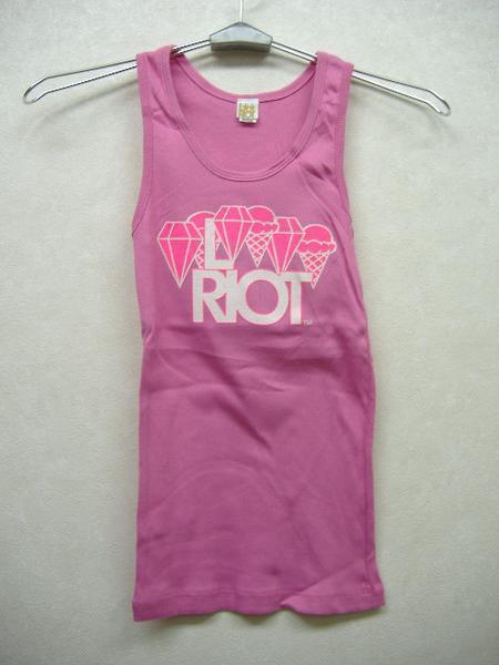 リーライオット LEE RIOT レディース タンクトップ ピンクxピンク Sサイズ 新品拍卖