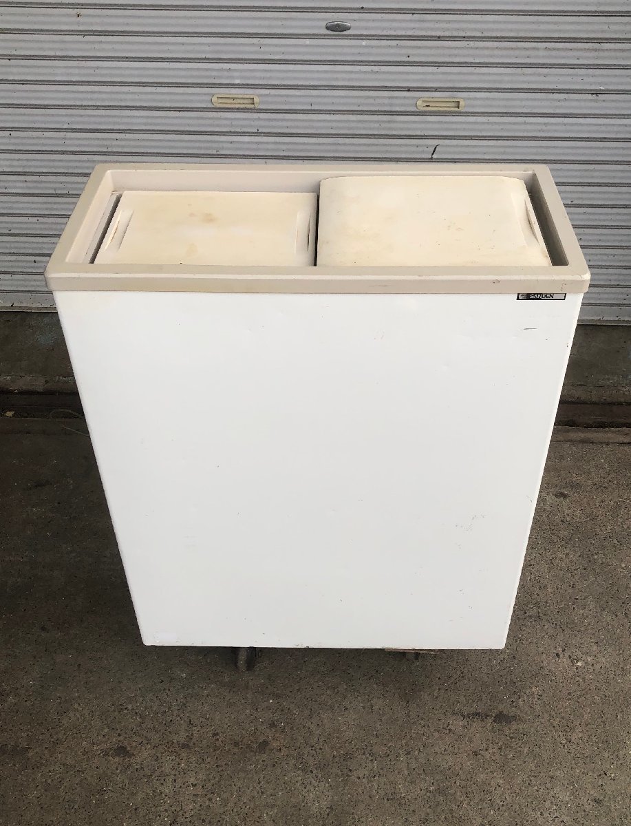 $OG$ サンデン 冷凍ストッカー PF-070XB-B 業務用 71L 2011年製 ジャンク A2305-015拍卖