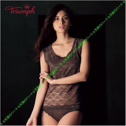 【送料無料】新品 トリンプ 総レース おとなを楽しむ 上質インナー M ダークブラウン拍卖