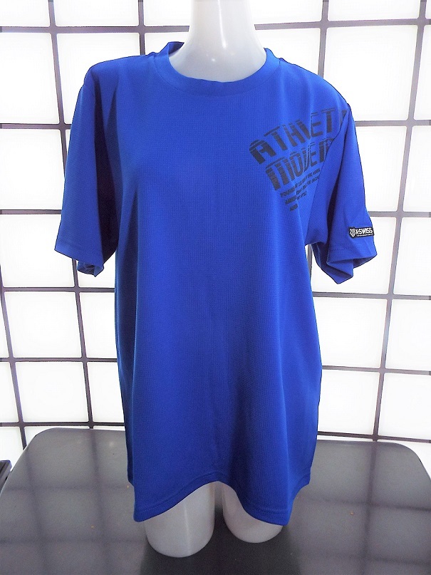Kswiss k2321 青 Lサイズ ワッフル素材 吸水速乾 消臭 ポリエステル100% 半袖Tシャツ 新品 拍卖
