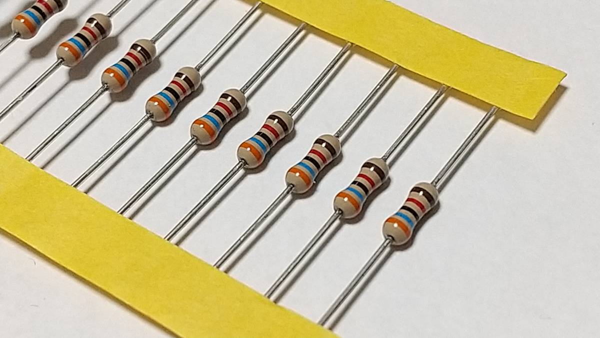 カーボン抵抗 1/4w 36kΩ 【1セット30本】拍卖