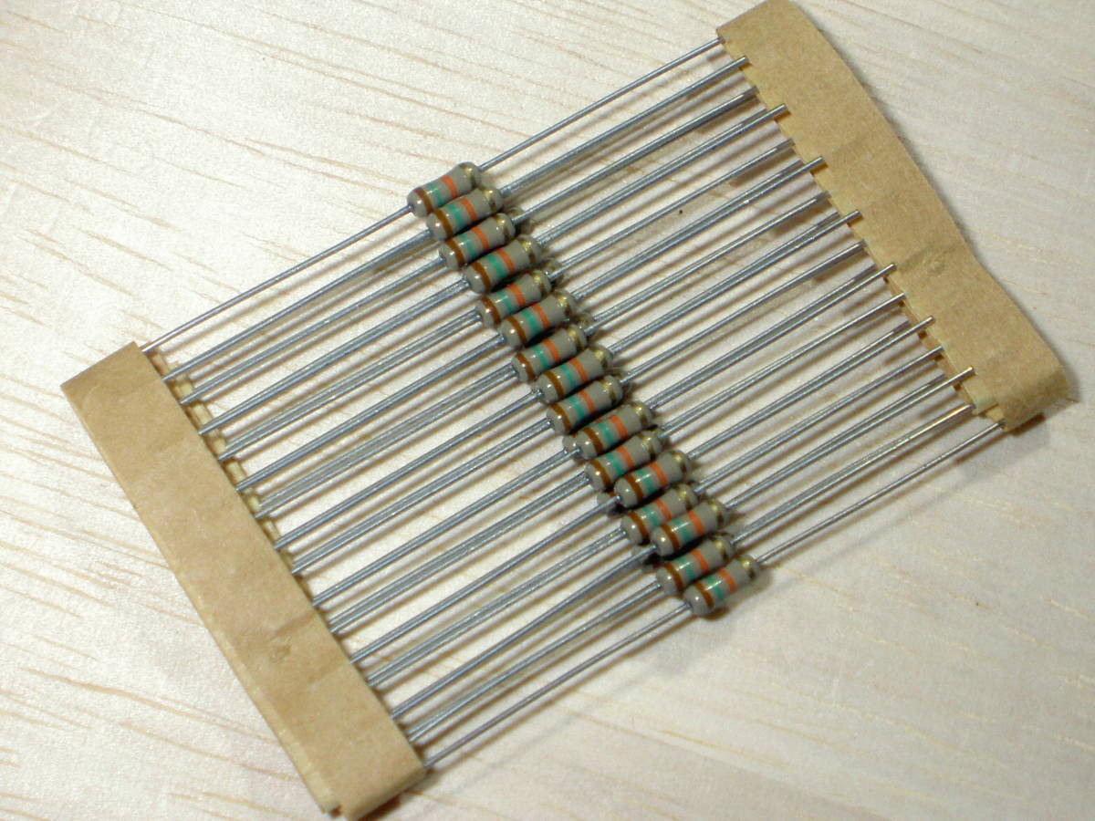 カーボン抵抗 1/4w 15kΩ 1セット【50本】拍卖
