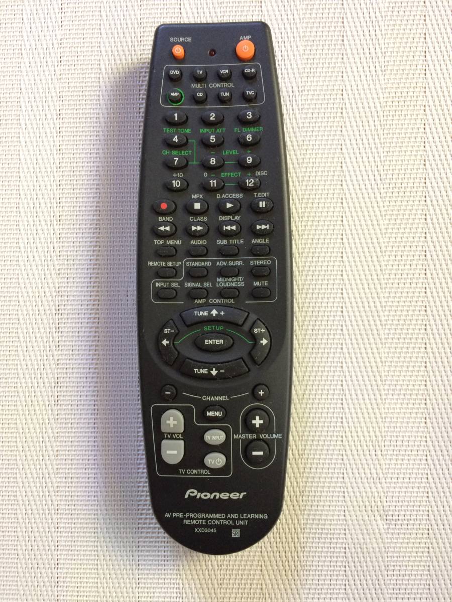 送料無料★Pioneer★パイオニア★純正★AVアンプ★VSX-D811S 用リモコン★XXD3045★中古★動作品★返金保証あり☆拍卖