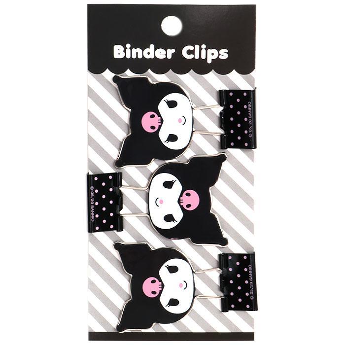 クロミ ダブルクリップ 3個セット フェイス形ダブルクリップ sanrio キャラクター かわいい 可愛い拍卖