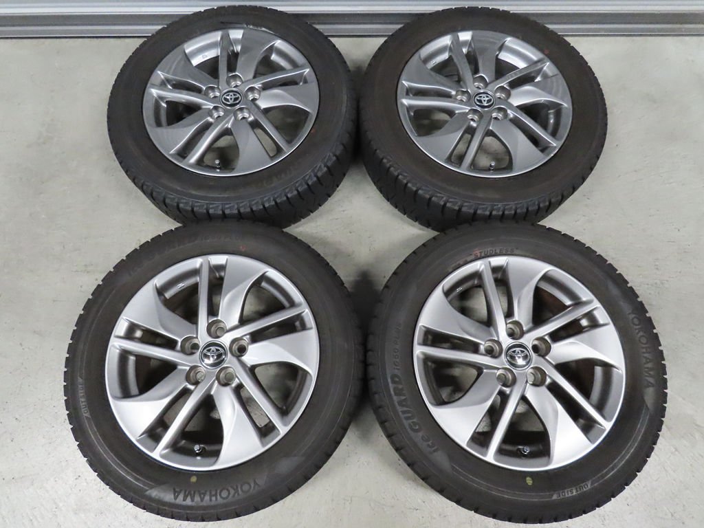 トヨタ シエンタ 185/60R15 NHP170 純正 ハイブリッド ヨコハマ IG50+ アイスガード 5.5J +39 PCD100 5穴 超バリ溝スタッドレス拍卖