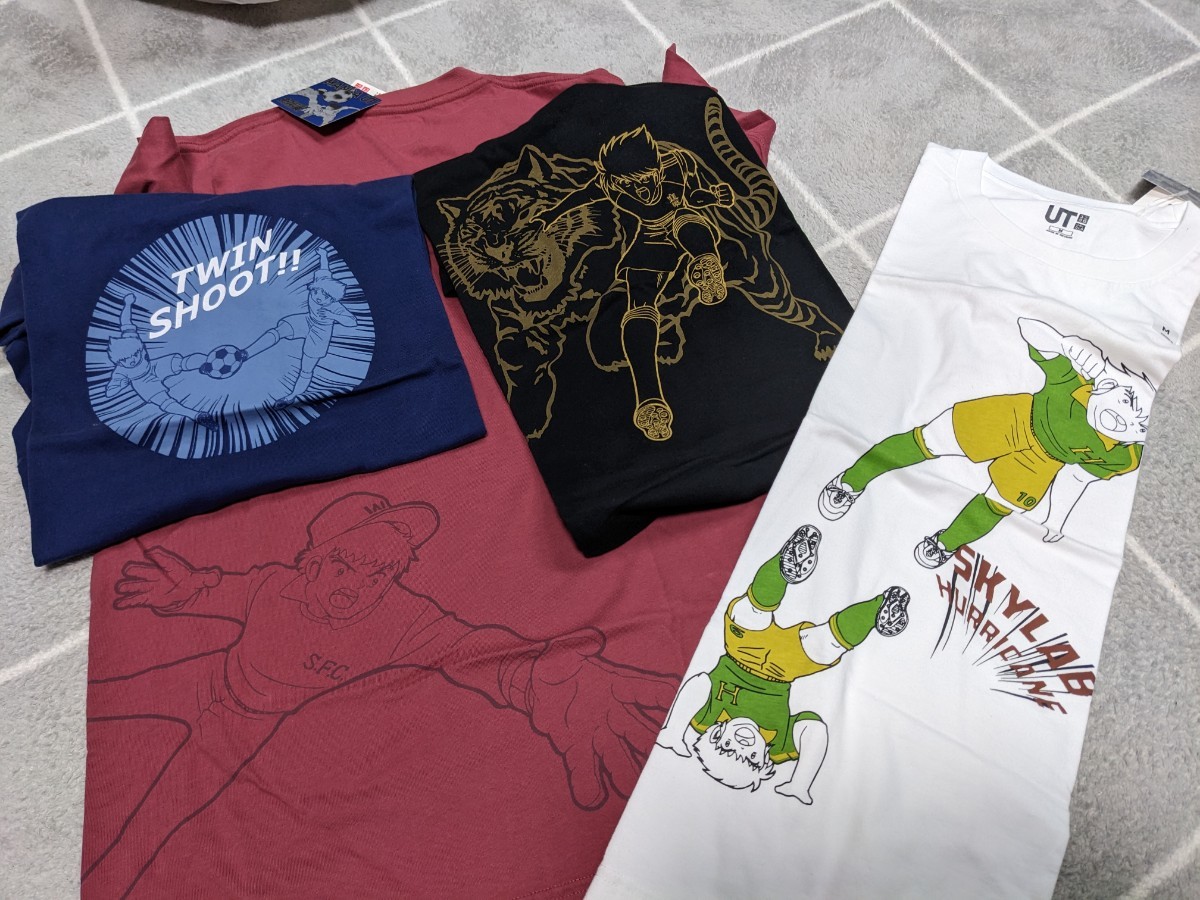 新品未使用 キャプテン翼 Tシャツ Mサイズ 4種セット UNIQLO 高橋陽一 サッカー ユニクロ 翼 岬 日向 若林 立花兄弟 UT拍卖