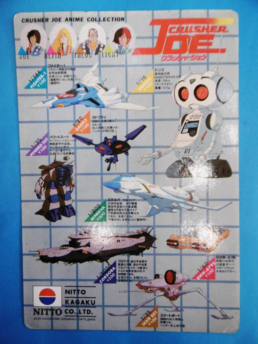 当時物★クラッシャージョウ/日東科学/販促品下敷/昔プラモ昭和レトロ★拍卖