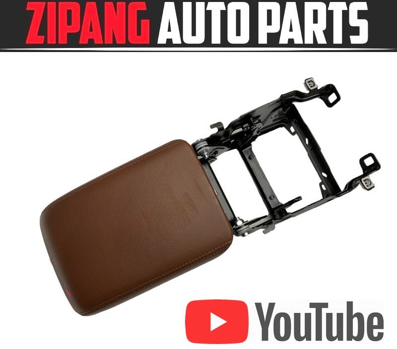 AU022 8T アウディ A5 スポーツB クワトロ センターコンソール アームレスト 肘掛 ◆ブラウン系 レザー 【動画あり】 ○拍卖