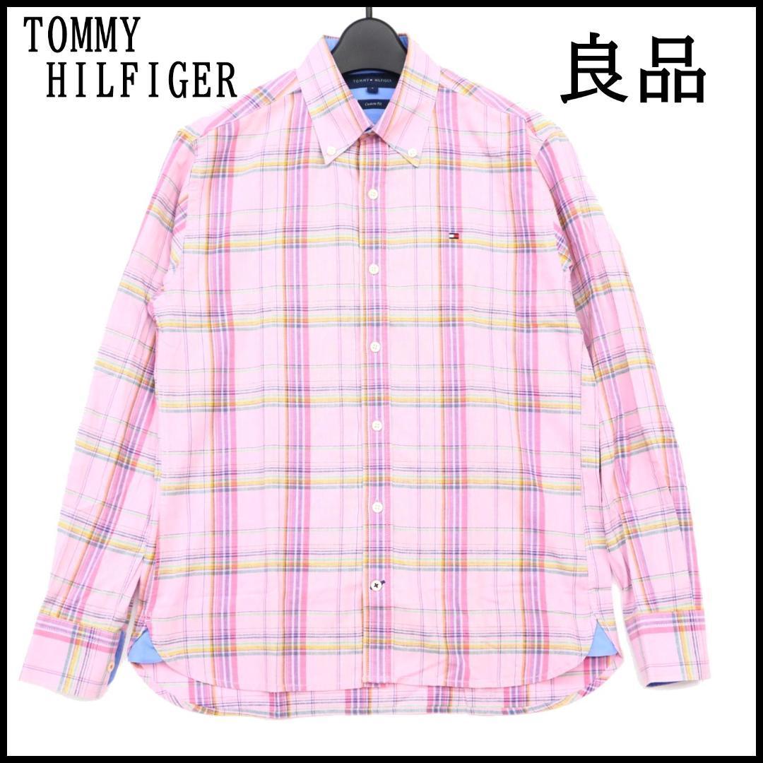 ★良品★ TOMMY HILFIGER トミー ヒルフィガー 長袖 シャツ メンズ S サイズ チェック 柄 古着 アパレル トップス ヴィンテージ ビンテージ拍卖