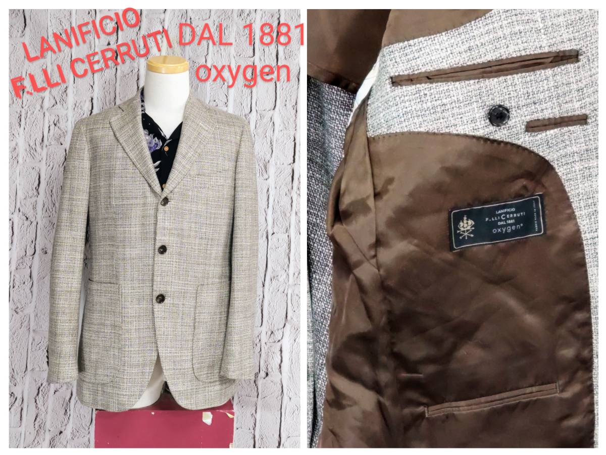 ★送料無料★ LANIFICIO F.LLI CERRUTI DAL 1881 oxygen ジャケット チェルッティ ジャケット 46拍卖
