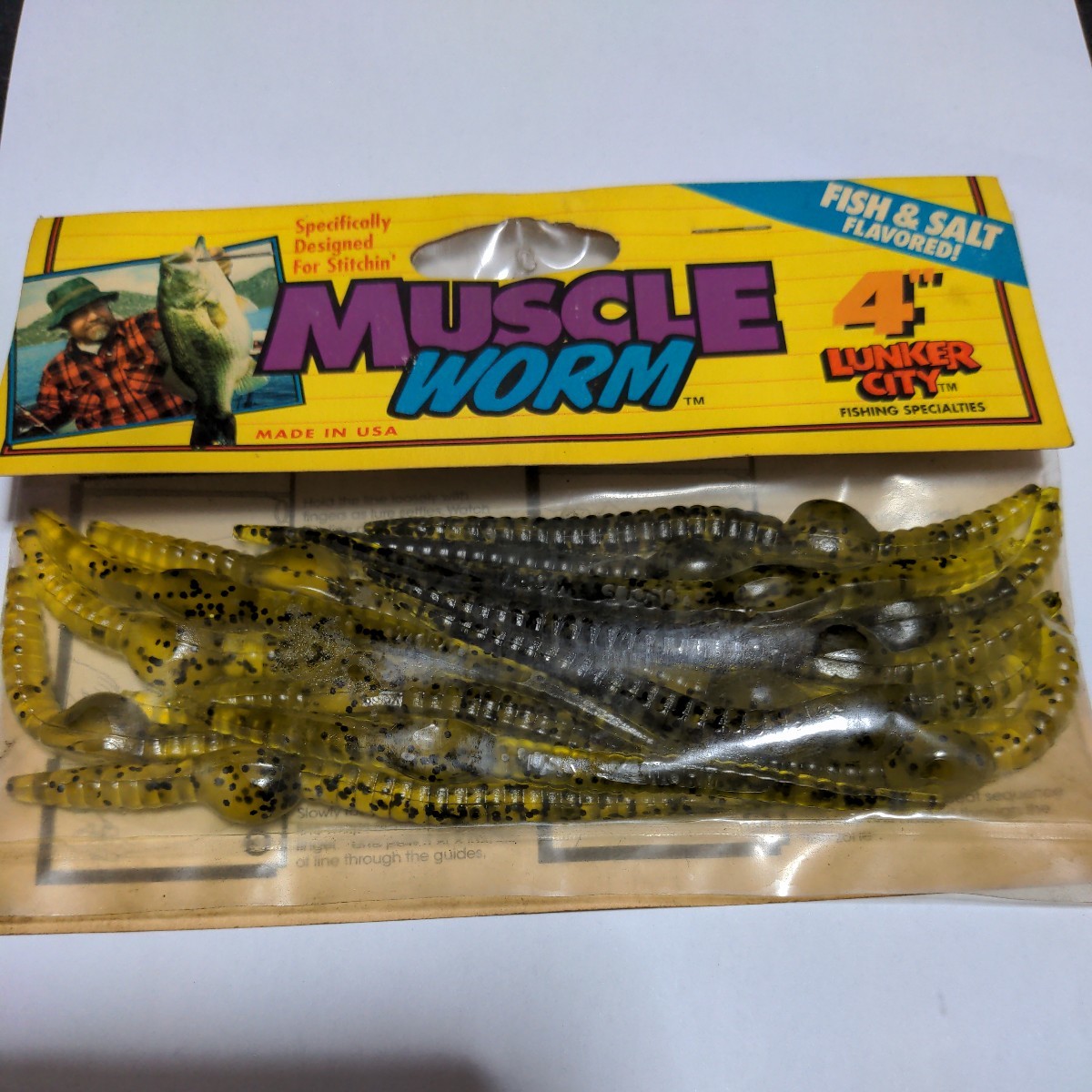 ■新品■ランカーシティ■マッスルワーム4インチ■ウォーターメロンシード■拍卖