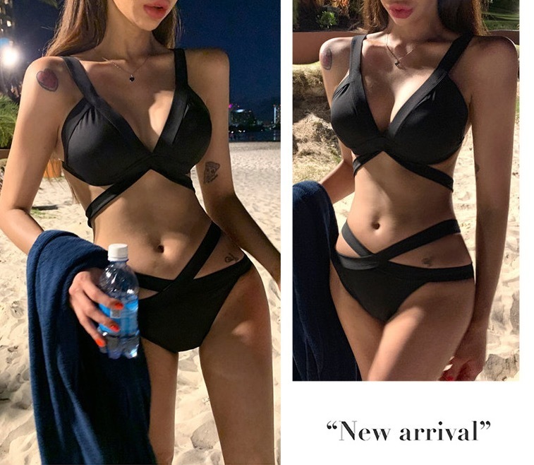 最新作【2209】Mブラック 超セクシー水着 レディース セットアップ スイムウェア スイミング ハイレグ 女性用 美ライン海水浴 温泉 ビーチ拍卖