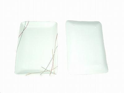 スリーライン マイントリオ 角皿 焼き物皿 メラミン 10枚セット LK-108拍卖