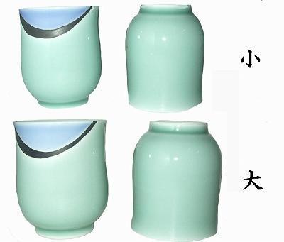 有田焼 掛分流水 コップ 湯呑み 5個セット 大 98-313拍卖