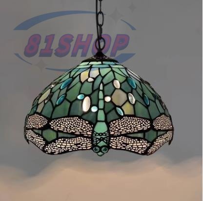 「81SHOP」極美品★ステンドランプ ペンダントライト ステンドグラス 照明 ティファニー 花柄 通路用ランプ 装飾品 ベッドルーム用拍卖